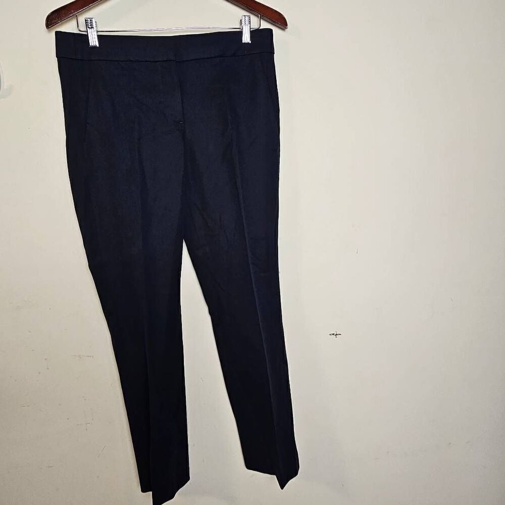 J. CREW CAMPBELL CAPRI PANT IN STRETCH COTTON A0072 Black SZ 4 DRESS PANTS